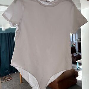 XXL, white, t-shirt bodysuit by Mangopop